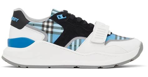 baby blue burberry trainers